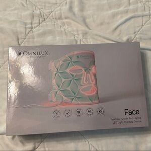 Contour Face LED Light Therapy Device - White and Green